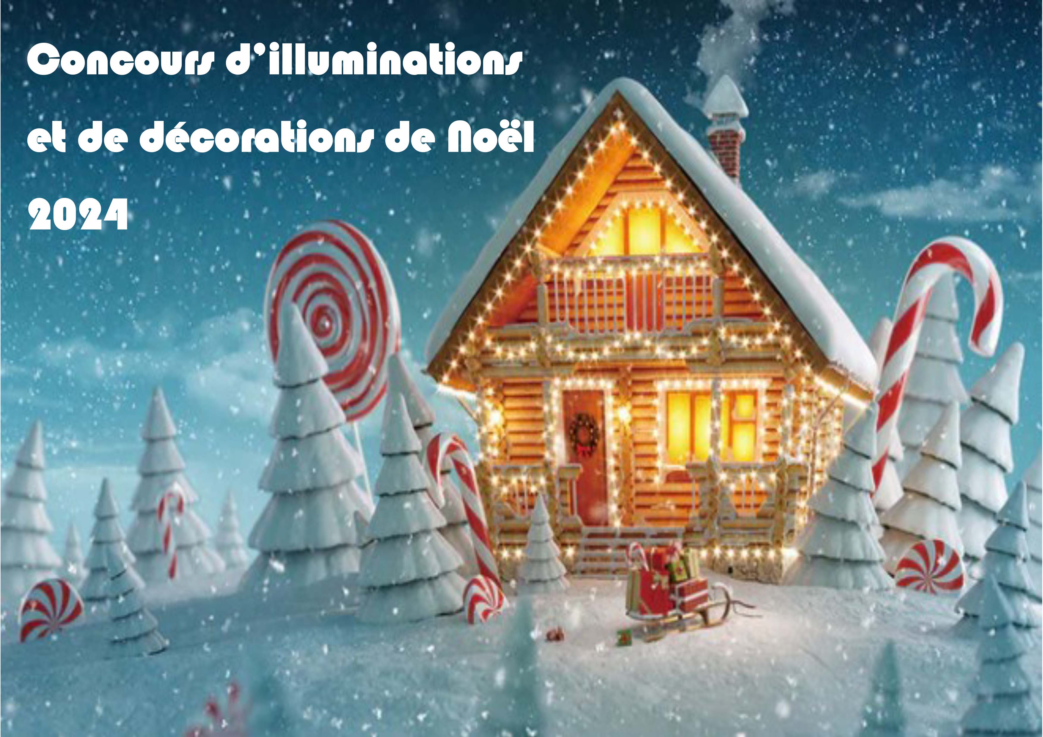 affiche deco noel 2024