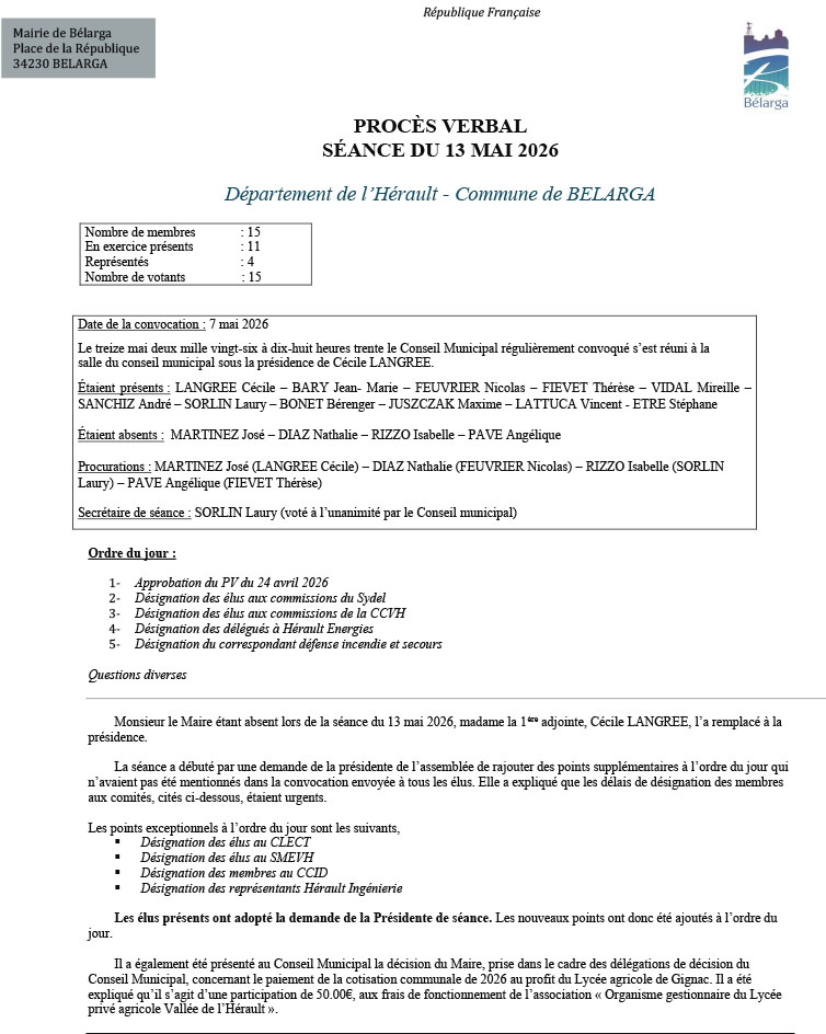 2026 05 13 PV 13 mai 2026