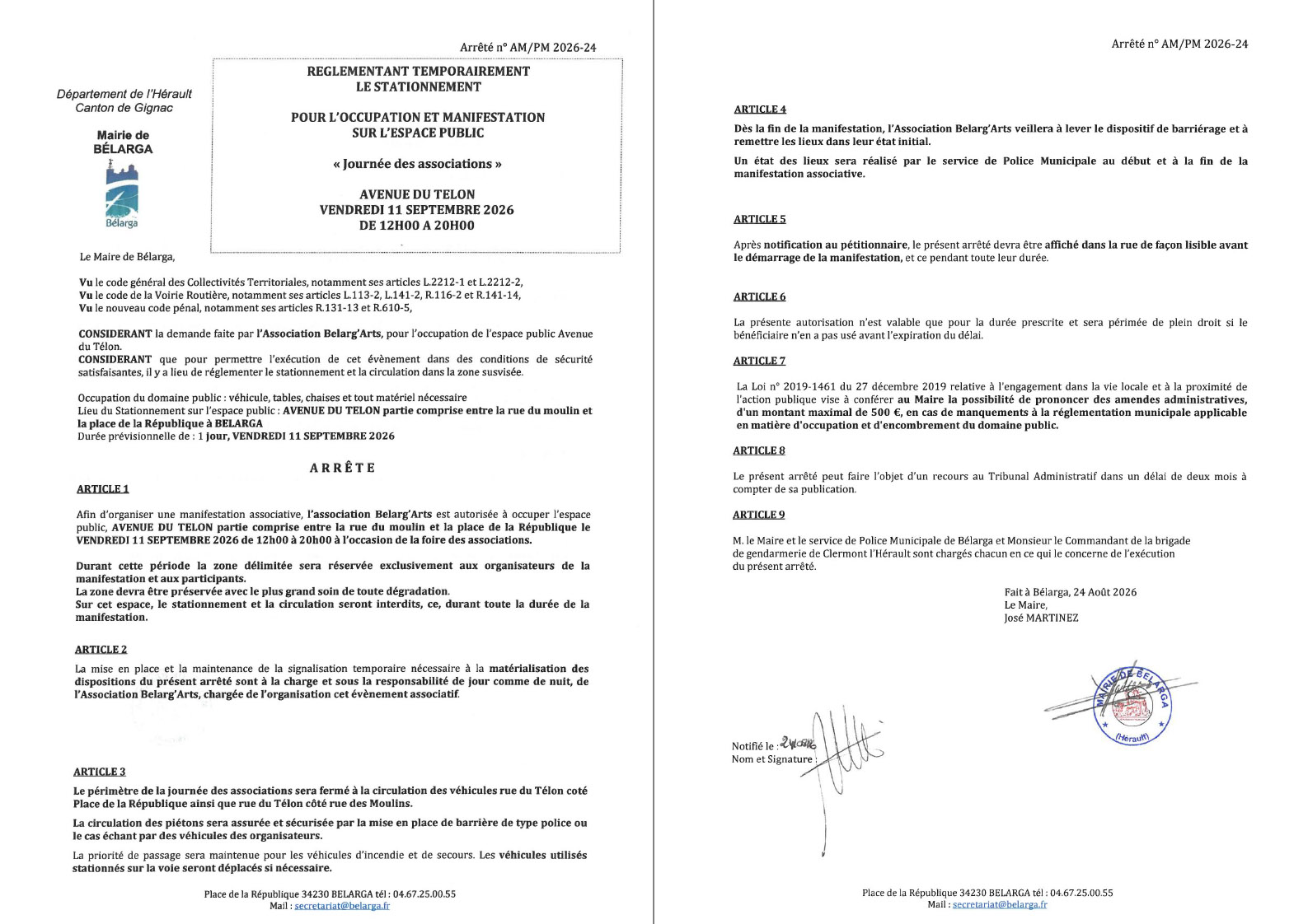 journee assos 2026 arrete